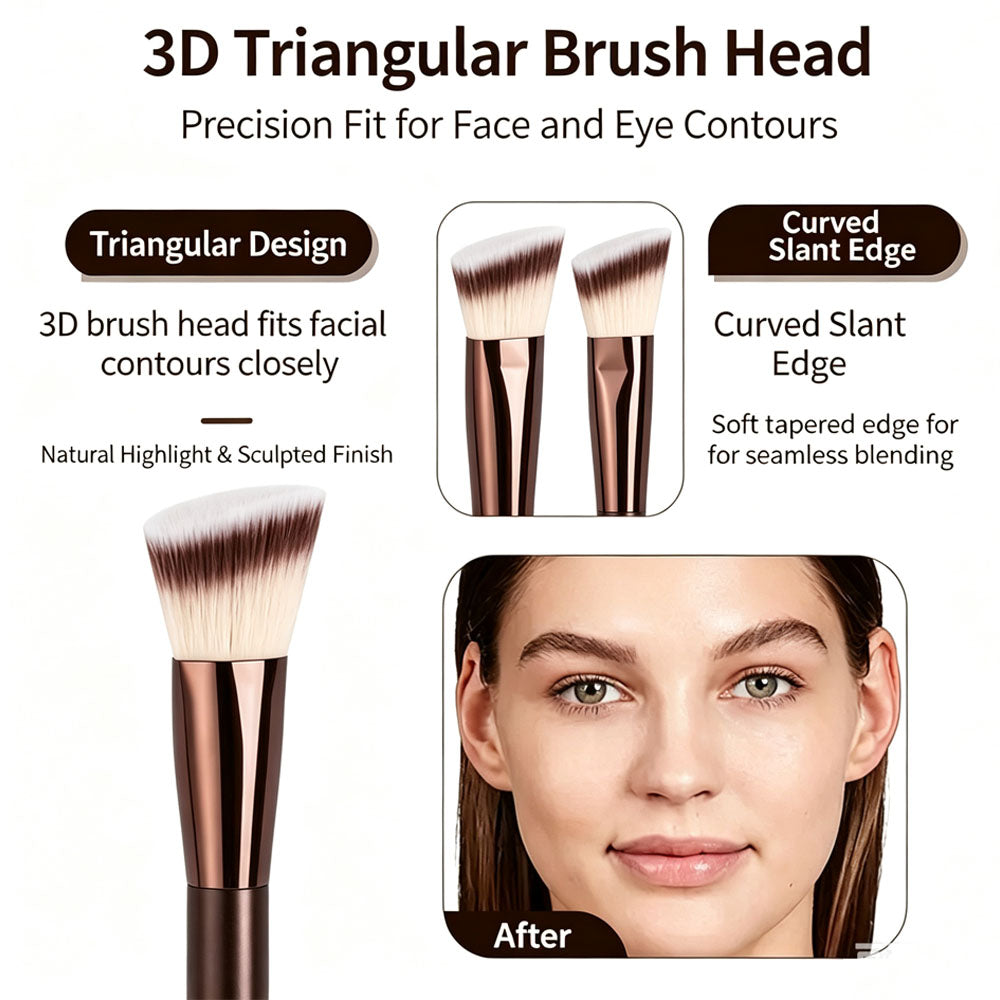 Professional Makeup Brush Set with Beauty Sponges & Powder Puffs, Premium Synthetic Foundation Blush Concealer Contour Brushes, Complete Face & Eye Makeup Tools Kit for Beginners & Daily Use