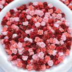 100Pcs Rose Flower Nail Floral Nail Decorations