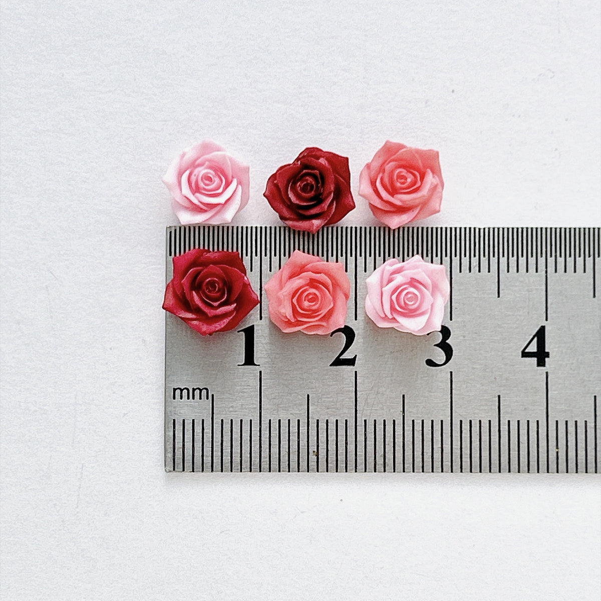 100Pcs Rose Flower Nail Floral Nail Decorations