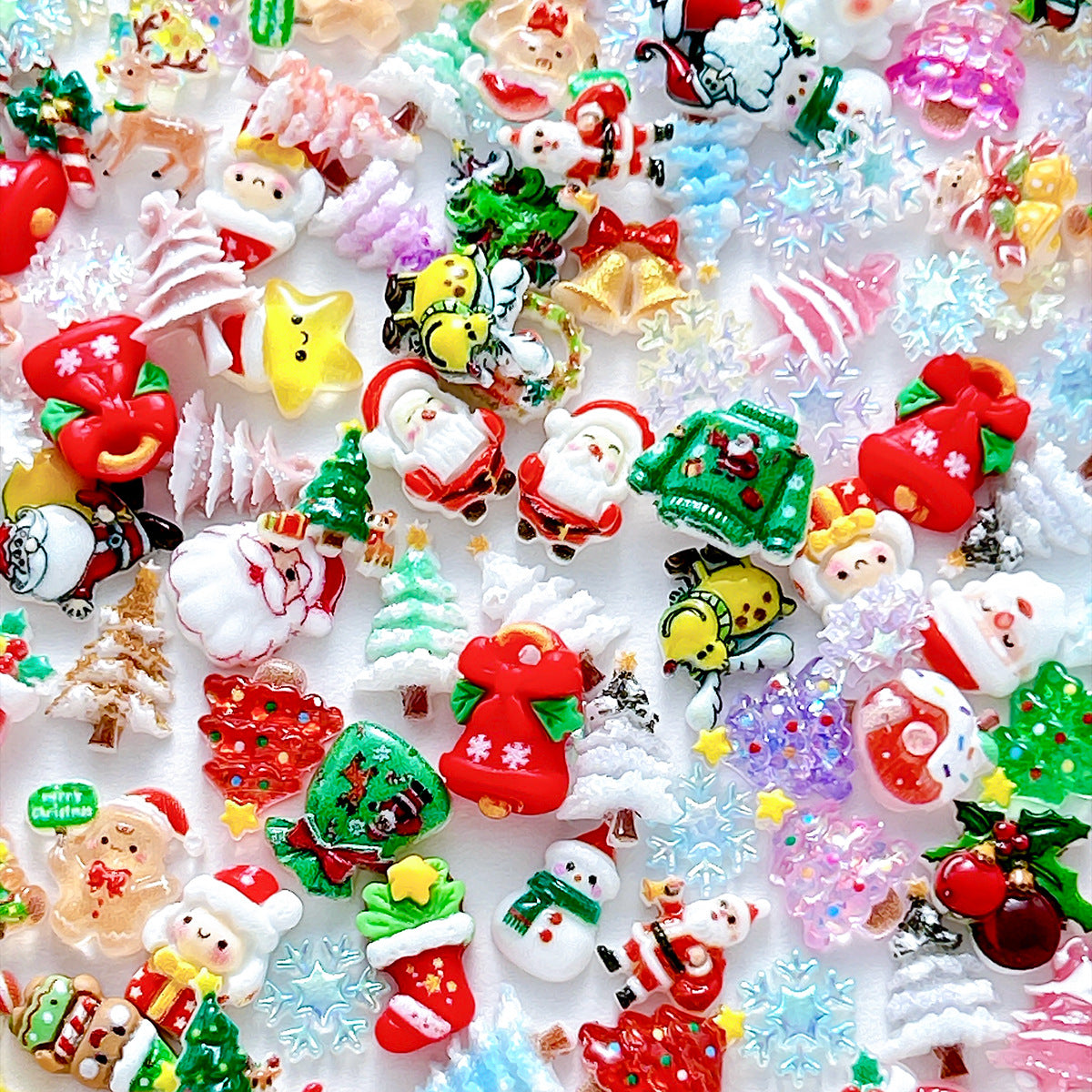 100Pcs Mixed Resin Nail Art Decorations